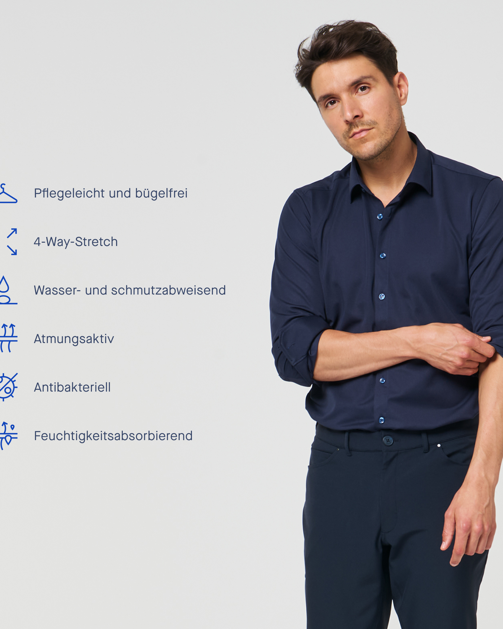Performance Hemd Marine - Noser Fashion AG