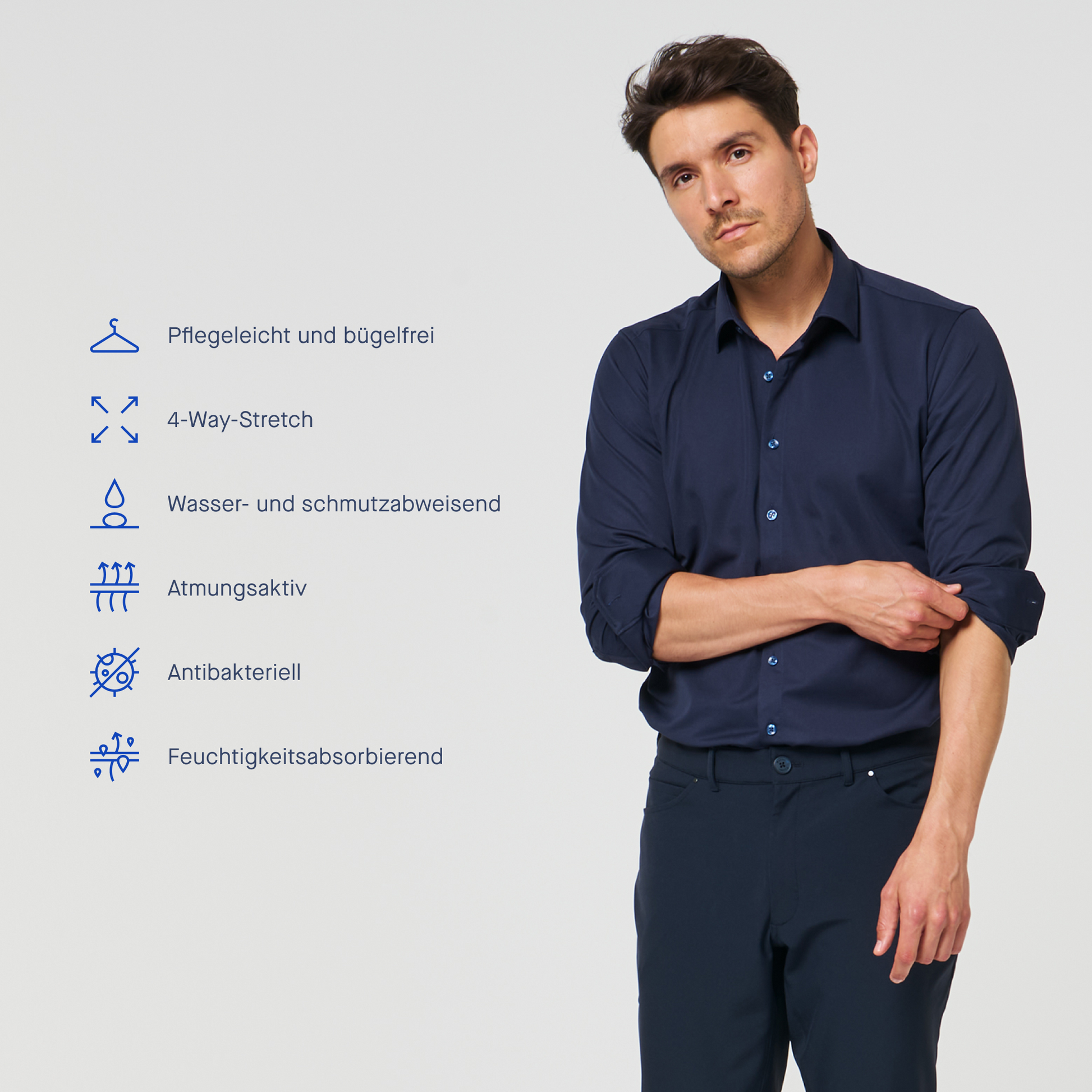 Performance Hemd Marine - Noser Fashion AG