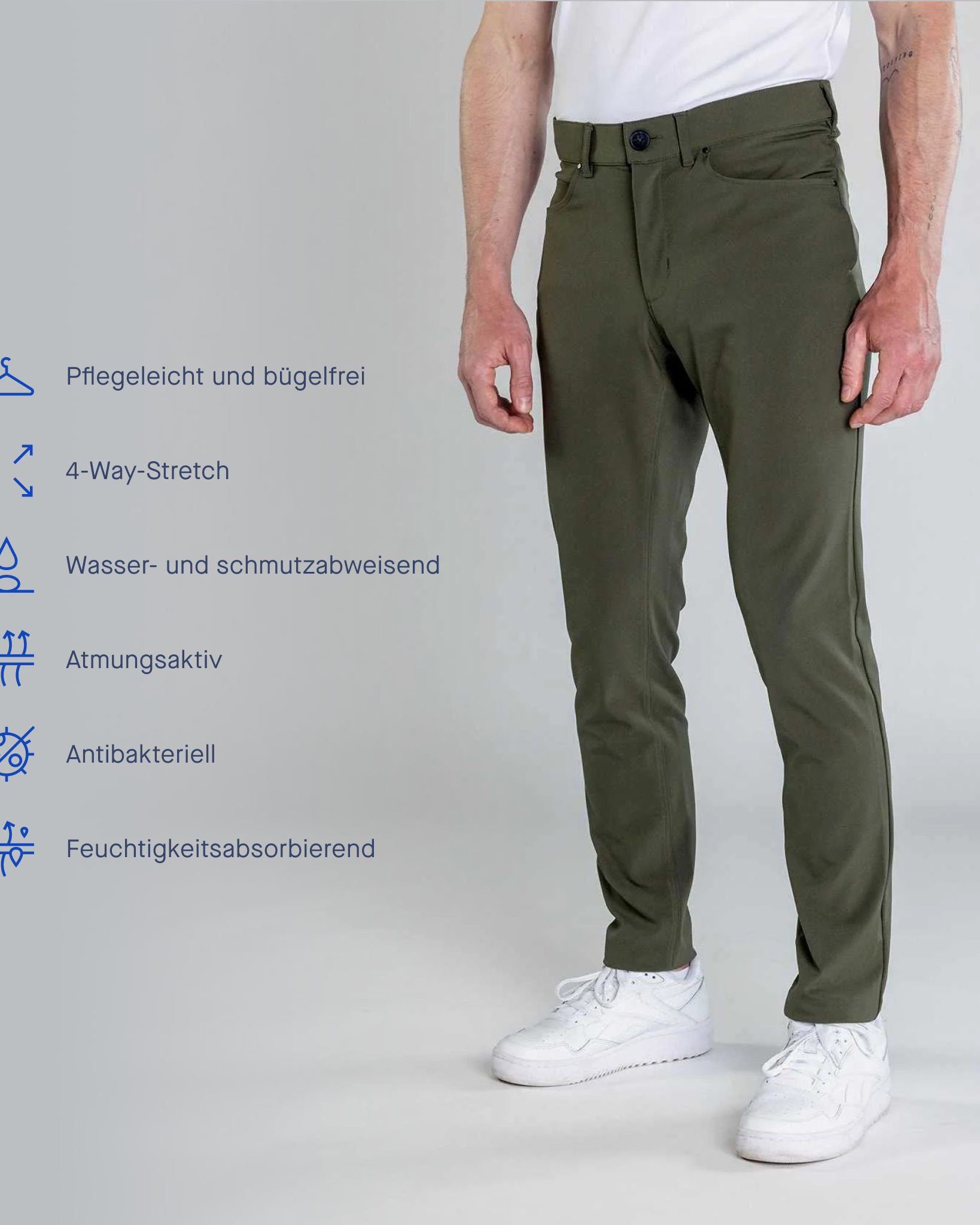 Evolution Hose Herren - Olive - Noser Fashion AG