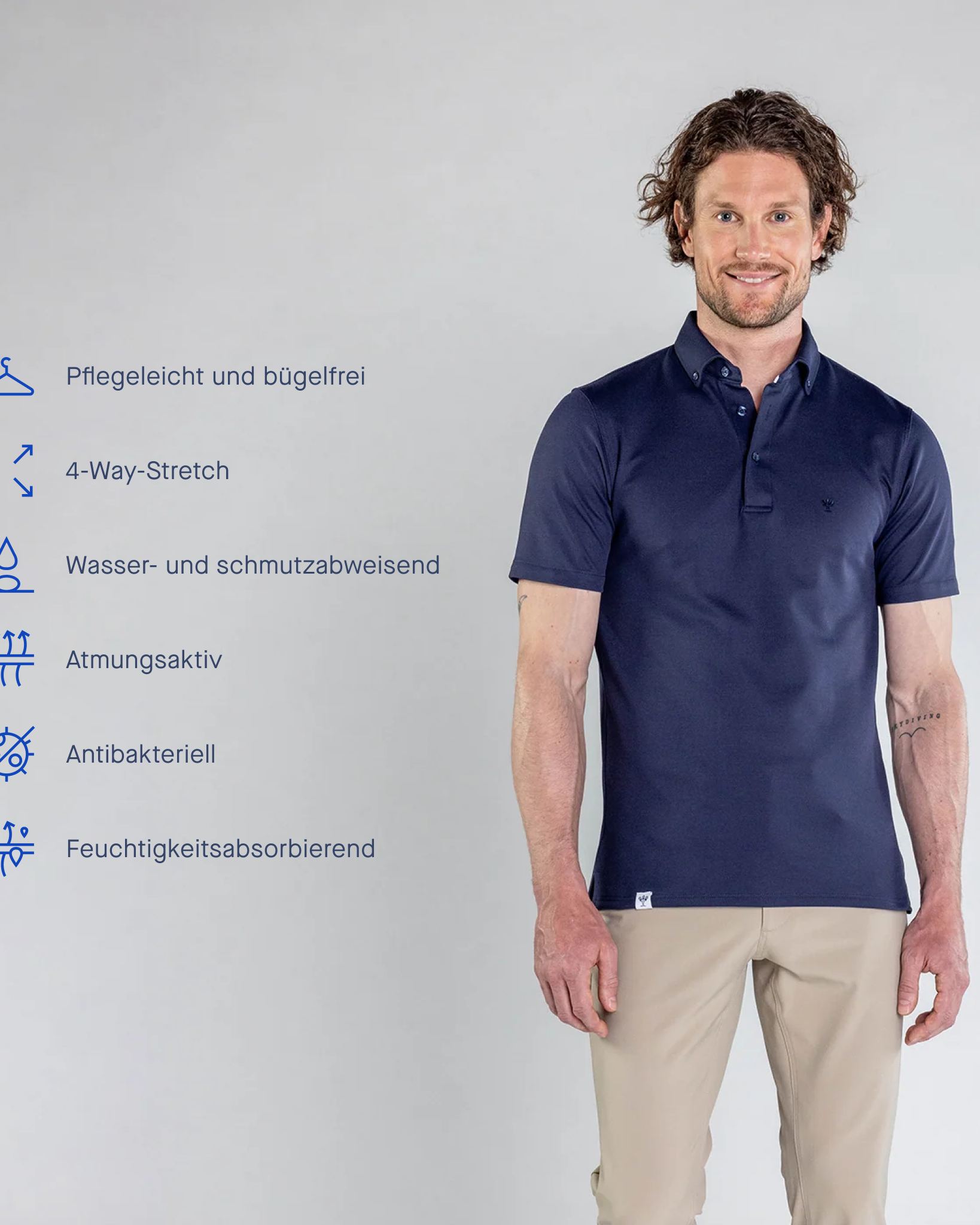 Performance Poloshirt Herren (ohne Etavis Logo) - Noser Fashion AG