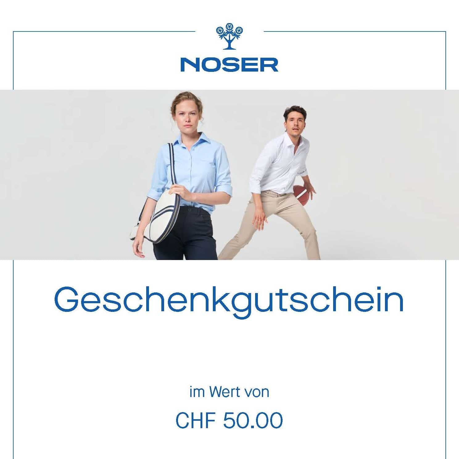 Geschenkgutschein CHF 50.00 - Noser Fashion AG