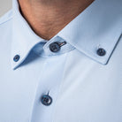 Performance Hemd Button-Down Hellblau/Marine - Noser Fashion AG