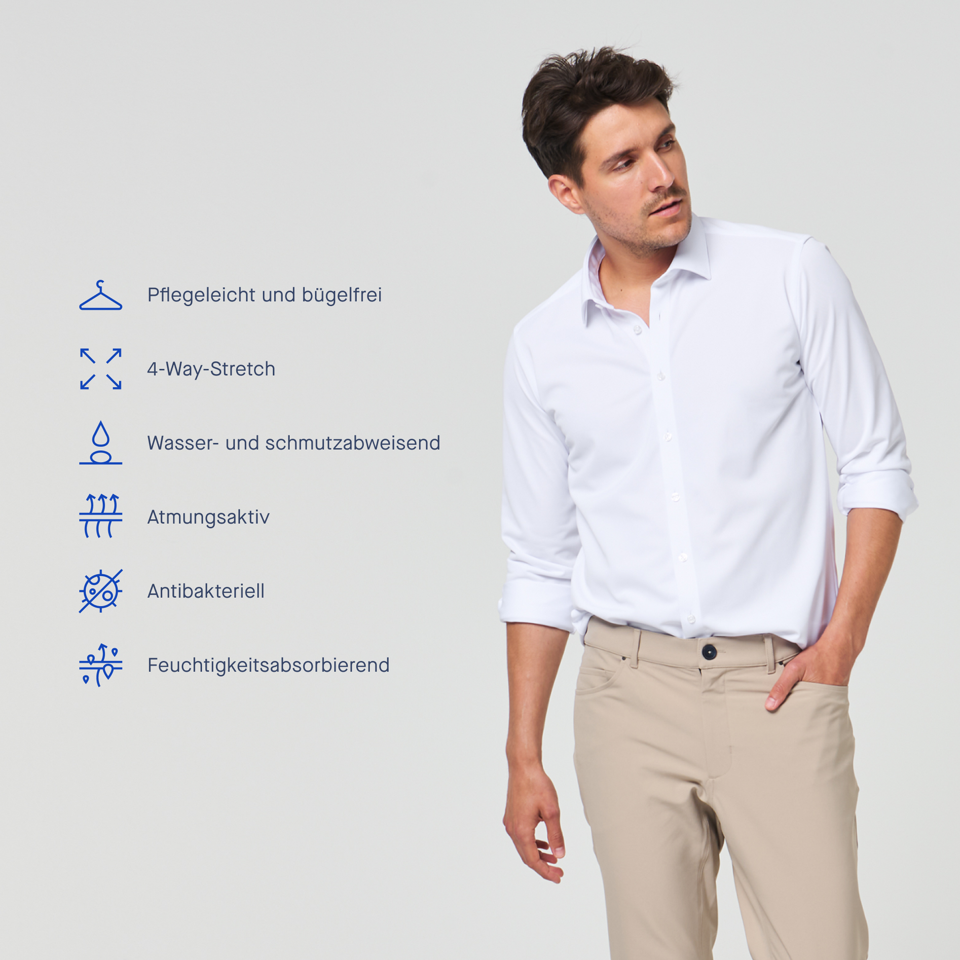 Performance Hemd Weiss - Noser Fashion AG