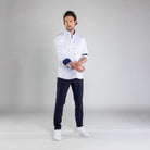 Performance Hemd Button-Down Weiss/Marine - Noser Fashion AG