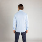 Performance Hemd Button-Down Hellblau/Marine - Noser Fashion AG