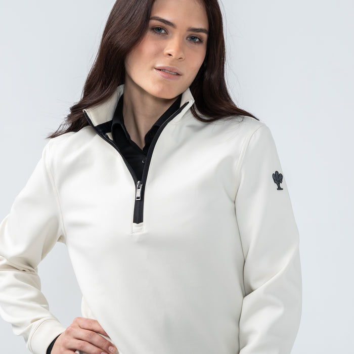 Pace Quarter Zip Damen Beige