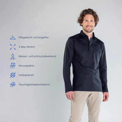 Skill Poloshirt Langarm Herren - Noser Fashion AG
